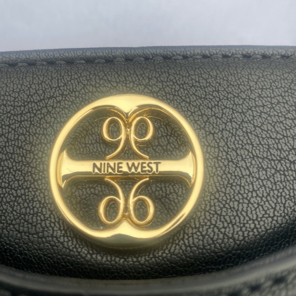 NWT Nine West Black Satchel Handbag/Crossbody - Picture 4 of 4